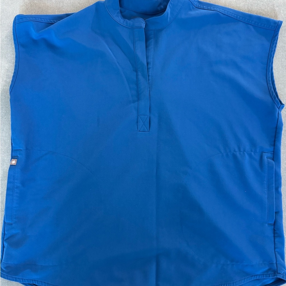 Figs Rafaela Oversized Scrub Top-Royal Blue, Medium